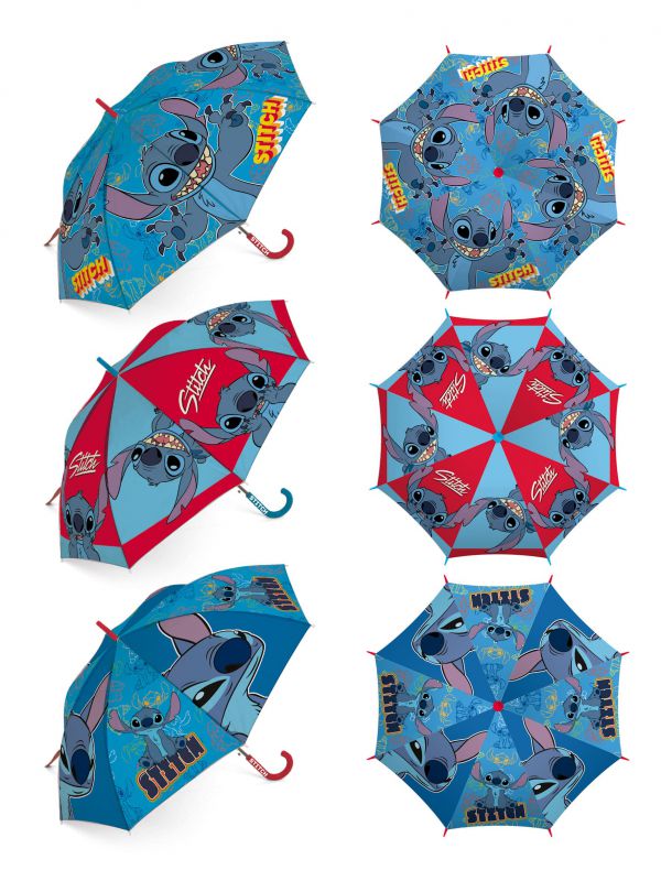 Paraguas de poliÉster de <span>lilo</span> <span>&</span> <span>stitch</span>, 8 paneles, diÁmetro 86cm, apertura automÁtica